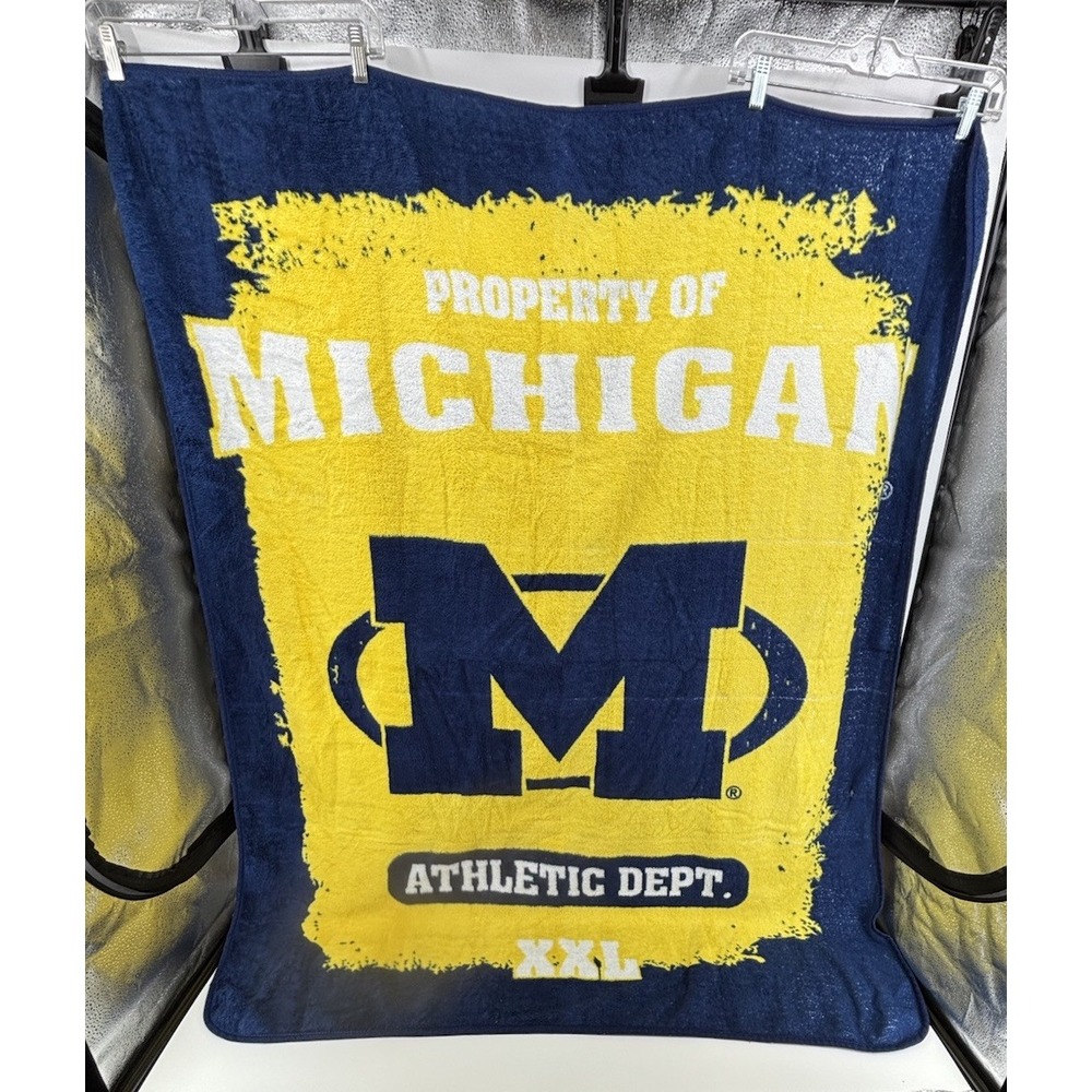 University Of Michigan Football Fleece Throw